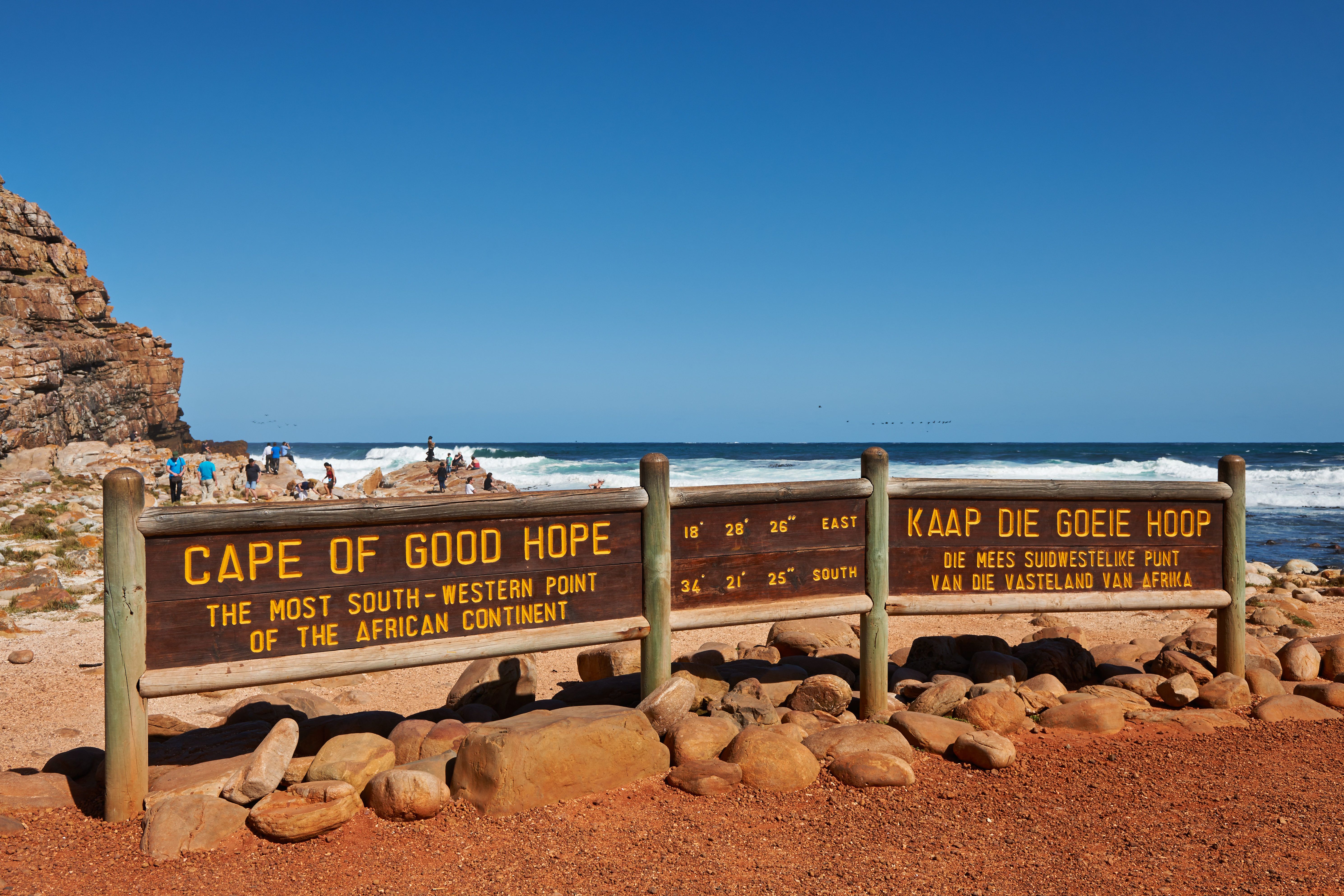 Schild Kap der guten Hoffnung, Kapstadt, Westkap, Suedafrika |sign Cape of Good Hope, Cape Town, Western Cape, South Africa|